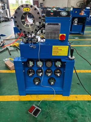 कुशल और टिकाऊ पोर्टेबल हाइड्रोलिक नली Crimper Crimping रेंज 1/4-1.5 इंच 6-38 मिमी इलेक्ट्रिक नली Crimping मशीन