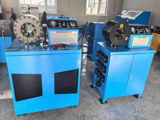 अच्छी कीमत 6-51 मिमी 10 डायस नली मिलान मर जाता है प्रति घंटे 500 टुकड़े पोर्टेबल नली crimping मशीन हाइड्रोलिक नली crimper ऑनलाइन