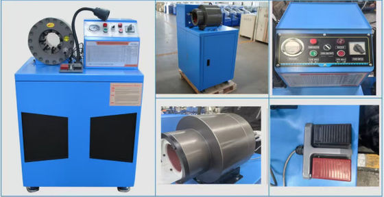 10 मर जाता है प्रति घंटे 500 टुकड़े पोर्टेबल नली crimping मशीन हाइड्रोलिक नली crimper