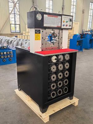 OEM सेवा काला रंग 3 इंच बटन नियंत्रण प्रणाली बड़ी रेंज एसी हाइड्रोलिक नली crimping मशीन एयर कंडीशनिंग नली crimper
