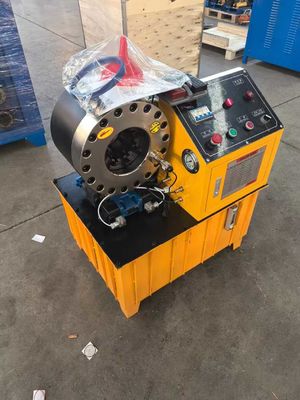 अच्छी कीमत पीला रंग DX68 फिन पावर नली Crimper 600T उच्च सटीकता के साथ बड़ी शक्ति ऑनलाइन