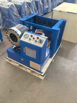 अच्छी कीमत 2 इंच इलेक्ट्रिक ब्लू कलर ऑटोमैटिक नली स्वैगिंग मशीन रैक और तेजी से परिवर्तन मोल्ड टूल्स के साथ पोर्टेबल हाइड्रोलिक उच्च दबाव क्रिमपर ऑनलाइन