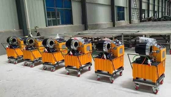 DX68 हाइड्रोलिक होज़ क्रिम्पर, 6-51 मिमी क्रिम्पिंग रेंज, 2 इंच क्षमता और कुशल होज़ प्रेसिंग के लिए 10 डाइस के साथ