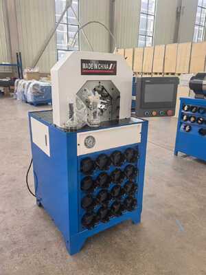अच्छी कीमत 3 Inch Hydraulic Hose Crimping Machine with 300pcs/h Work Efficiency 4KW Motor Power and 1000T Crimping Force ऑनलाइन