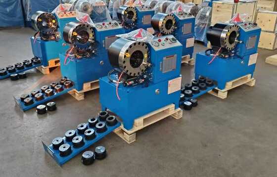 नई तकनीक फोर्जिंग प्रक्रिया के साथ DX68 हाइड्रोलिक होज़ क्रिम्पिंग मशीन, 6-51 मिमी क्रिम्पिंग रेंज, और 220v/240v/380v/415v वोल्टेज विकल्प