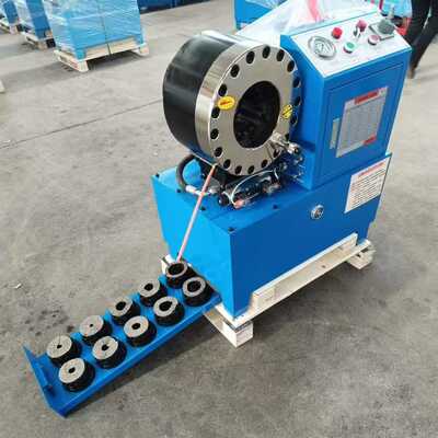 DX68 हाइड्रोलिक नली क्रिमर 6-51 मिमी क्रिमिंग रेंज के साथ 10 डाई और 200 पीसी प्रति घंटे दक्षता