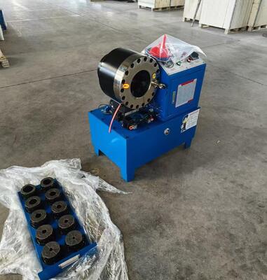 2 Inch DX68 Model Blue Color Electric Hydraulic Hose Crimping Machine Standard  Crimping Range From 6mm To 51mm Different Voltage 10 Dies Accuracy And 200 Pcs Per Hour Efficiency