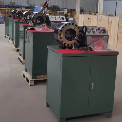 कॉम्पैक्ट संरचना हाइड्रोलिक नली पाइप क्रिमिंग मशीन 3kw / 4kw 4 - 51mm