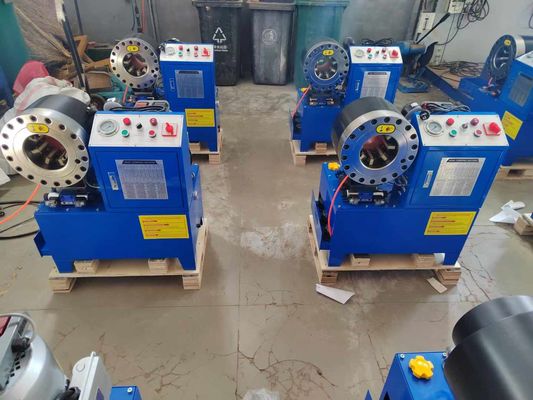 अच्छी कीमत 2 इंच 6-51 मिमी 10 डाई DX68 नली Crimping मशीन सीएनसी नियंत्रण प्रणाली ऑनलाइन