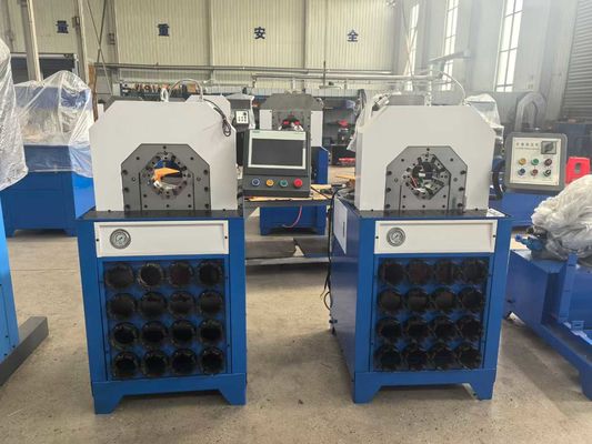 2 इंच पीएलसी 5.5kw हाइड्रोलिक नली दबाने की मशीन 4kw हाइड्रोलिक फिटिंग प्रेस बिग कोहनी CBK-51B