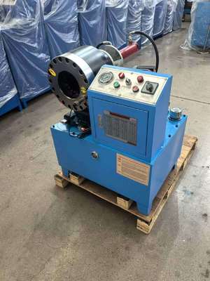 हाइड्रोलिक होज़ क्रिम्पिंग मशीन, प्रति घंटे 200 पीस की दक्षता, 10 डाइज़ शामिल और 600T क्रिम्पिंग बल